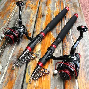 Weihai CTO set da pesca portatile canna combo mulinelli da pesca all'ingrosso e canna combo canne da pesca telescopiche combo