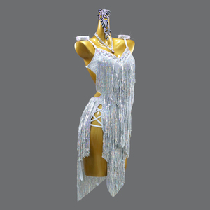 Vestido de Competição de Dança de Salão Feminino, Vestido Profissional de Dança Latina, Fantasia para Apresentação no Palco - Product Image 1