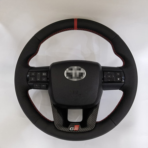 Upgrade NEU GR Lenkrad Custom Style Lenkrad Style Lenkrad Für <span class=keywords><strong>Toyota</strong></span> HILUX Voll leder Lenkrad - Product Image 2