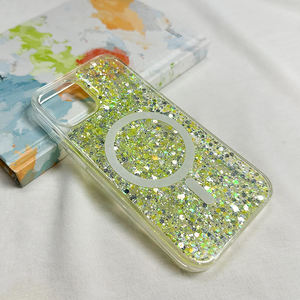 Custodia per <span class=keywords><strong>iPhone</strong></span> in resina epossidica colorata di alta qualità, originale di fabbrica, con glitter, accetta stili personalizzati sfumati e a colore unico per <span class=keywords><strong>iPhone</strong></span> 17 - Product Image 6
