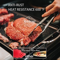 TOALLWIN gadgets de cuisine accessoires pinces à griller ustensiles alimentaires pinces à barbecue en acier inoxydable 7/9/12 pouces pinces à aliments de cuisine de cuisson