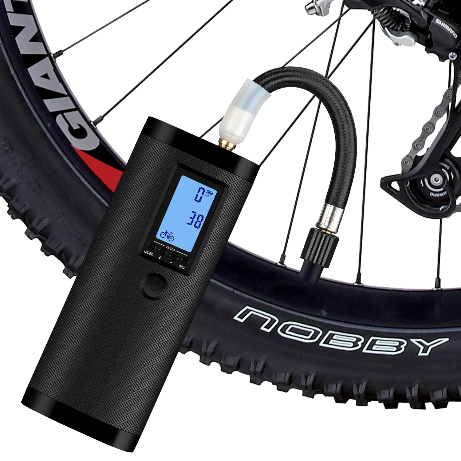NEWO 디지털 휴대용 미니 펌프 자전거 휴대용 자전거 펌프 디지털 팽창기 공기 펌프