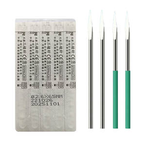 Papier de dialyse de grande taille Aiguille à trois tranchants Emballage indolore 100 pièces Aiguille prismatique pour saignée - Product Image 4