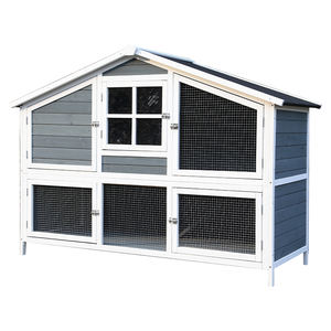 Grand <span class=keywords><strong>enclos</strong></span> pour lapins avec deux maisons principales, <span class=keywords><strong>enclos</strong></span> pour lapins, boîtes de jeu, cage en bois pour lapins - Product Image 6