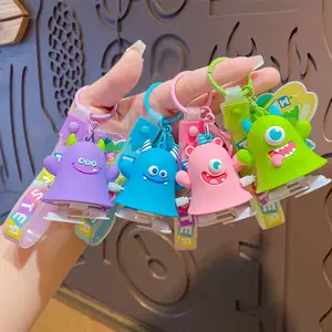 Hecion PVC đầy màu sắc đi bộ Quái Vật dài chân móc chìa khóa kim loại Keychain phụ kiện thời trang Vua Vòng gió lên đồ chơi - Product Image 1