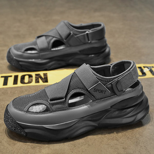 2026 New Summer Outerwear Dad's Driving Sandals <b>for</b> Men Thick-soled Mesh Surface Sports <b>Beach</b> <b>Shoes</b> <b>for</b> Men - Product Image 5
