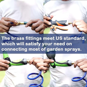 Manguera de Jardín Profesional Resistente a la Oxidación, Ligera y Retráctil de 100 Pies, Manguera de Jardín en Espiral de EVA - Product Image 3