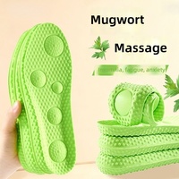 Semelles intérieures respirantes en armoise pour chaussures, avec massage des points d'acupression, soulagement de la fatigue des pieds, coussinets confortables pour hommes et femmes