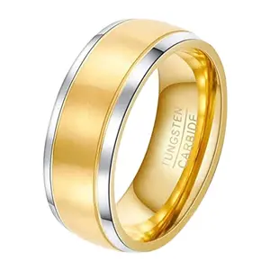 欧华饰品哦-2074批发钨戒指8毫米男女时尚订婚结婚戒指