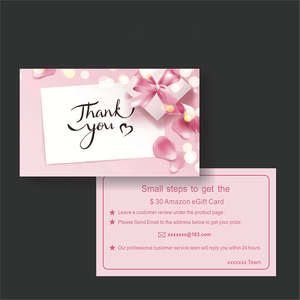 Conceptions de gros Merci Copperplate Carte en papier avec enveloppe Carte cadeau de remerciement pour emballage Cadeau - Product Image 3