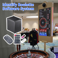 Professioneller 32-Zoll Vergoldeter Glücksspiel-Monitor mit Doppelseitiger LED-Beleuchtung und LCD-Bildschirm für Casino-Roulette-Tische