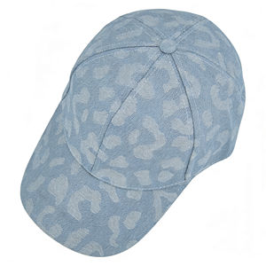 Gorra de Béisbol de Mezclilla Azul Claro con Estampado de Leopardo, Ajustable, Transpirable, para Senderismo, Correr y Deportes al Aire Libre - Product Image 4