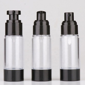 Chăm Sóc Da 30Ml 50Ml Frosted Hồng Huyết Thanh Nhôm Nhựa Phun Thủy Tinh Chân Không Mỹ Phẩm Chai Matte Đen Không Có Không Khí Bơm Chai - Product Image 3