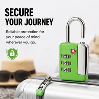 Cadenas à combinaison TSA pour voyage en extérieur, code à 3 chiffres, étanche, en alliage de zinc, pour sac de camping, valise, armoire de rangement, casier