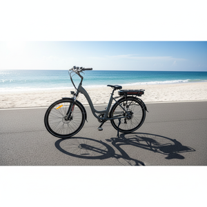 Kit de roues de vélo électrique 28 pouces 350W 7 vitesses Batterie au lithium Frein à disque électronique avant/arrière Vélo de ville pour femmes - Product Image 6