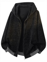 Blouson Bomber Homme Style Vintage Délavé et Vieilli 100% Coton avec Capuche et Fermeture Éclair Coupe Ample Style Workwear Décontracté avec Poignets Côtelés