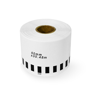 Ruban d'étiquettes en papier continu DK-22223 compatible Brother 50mm x 30.48m avec cartouche + emballage <span class=keywords><strong>Pape</strong></span> Box - Product Image 6