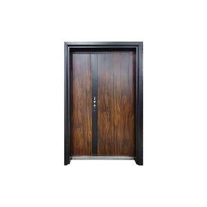 Porte de sécurité Sofia SFL-010 en acier gris foncé, anti-effraction, ouverture manuelle plate, porte complète, fabrication Zhejiang - Product Image 2