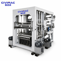 Machine de moulage de blocs de ciment et de pavés vibratoires contrôlée par PLC QT10-15P pour usage en construction