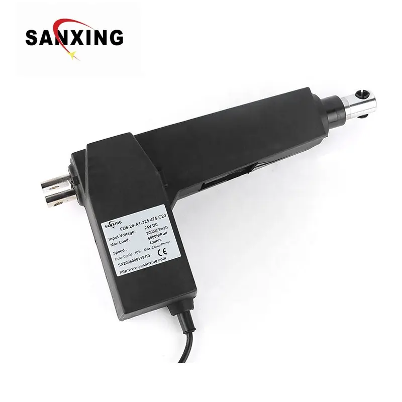 Actuador lineal de acero inoxidable para cama ajustable, mando a distancia de alambre DC24V, 8000n, 4 mm/S, sin velocidad de carga