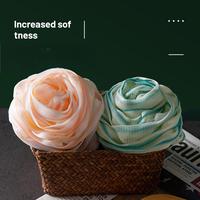 Éponge de douche en maille rose 70G en gros, en stock, grande éponge bulle pour le bain, brosse de nettoyage corporel en PE