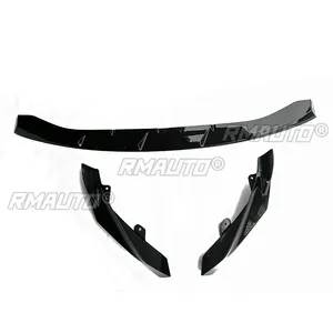 สปลิตเตอร์กันชนหน้า M3 G80 สีดำเงา สไตล์ MP ชุดแต่งสปอยเลอร์กันชนหน้า สำหรับ BMW M3 G80 ปี 2020-2023 อุปกรณ์ตกแต่งรถยนต์ - Product Image 6