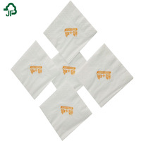 Serviettes de table jetables en lin, 100 pièces, blanches, parfumées, avec Logo, pour invités