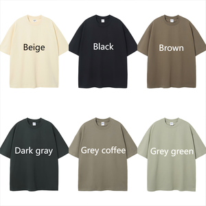 T-shirt Homme Streetwear Ample et Oversize 210 g/m² Épaules Tombantes Coton Lourd de Luxe 210 g/m² Coupe Boxy Personnalisé - Product Image 4