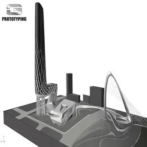תעשייתי דגם זול ALM 3D הדפסת שירות נוף דגם אב טיפוס מהיר שירות