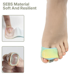 Corrector <span class=keywords><strong>de</strong></span> Juanetes y Hallux Valgus con <span class=keywords><strong>Separador</strong></span> <span class=keywords><strong>de</strong></span> <span class=keywords><strong>Dedos</strong></span> <span class=keywords><strong>de</strong></span> Doble Orificio, Ajustable, Colorido, para Uso Diurno y <span class=keywords><strong>Nocturno</strong></span> - Product Image 4