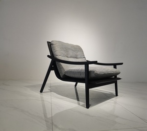 Offre Spéciale Sellerie En Cuir <span class=keywords><strong>Noir</strong></span> De Luxe <span class=keywords><strong>Chaise</strong></span> D'appoint Moderne Coussin en Plumes Salon Salon Meubles Chaises - Product Image 4