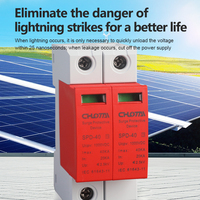 Parafoudre CC LONG TAI SPD-40 2P T2, temps de réponse 25ns, 2,4kV 20kA-40kA, 1000VCC, montage sur rail DIN 35mm, certifié CE IEC