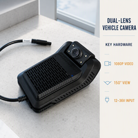 Caméra de tableau de bord 1080P ADAS DSM 5G pour véhicule, double objectif avant/arrière, étanche IP68, caméra de rétroviseur WiFi, enregistreur vidéo Cloud, vision nocturne