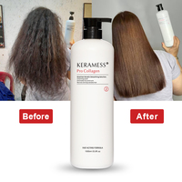 Kit de lissage à la kératine brésilienne, traitement capillaire à la kératine protéinée, logo personnalisé, vente en gros pour utilisation en salon