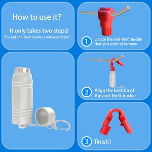 Desprendedor de Etiquetas Magnéticas Portátil Pequeño de 5400Gs, Removedor de Bloqueo Rojo para Estantes de Mercancías en Supermercados - Product Image 3