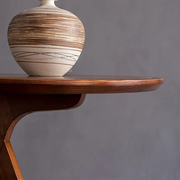 Meubles de salon, table basse en bois, table d'appoint en bois massif, petite table d'appoint moderne en noyer