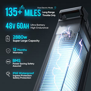 Eahora Juliet Vélo électrique hybride rétro 48V 1000W 1500W Vélo électrique tout-terrain électrique à gros pneus avec moteur de moyeu arrière - Product Image 3