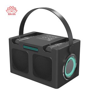 Loa bluetooth di động 16W âm thanh mạnh mẽ đèn LED với chế độ thay đổi giọng nói micro karaoke - Product Image 2