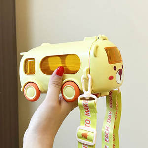 แก้ว<span class=keywords><strong>น้ำ</strong></span>สำหรับรถบัสสำหรับเด็กถ้วยทำจากฟางสำหรับเด็กใช้ในเครื่องล้างจานฉนวนกันความร้อนดีไซน์การ์ตูนแบบพกพาได้โดยตรง - Product Image 4