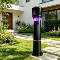 Nouvelle Lampe Anti-Moustiques Intelligente à Simulation de Parfum Humain CO2, Piège à Insectes Extérieur sur Pied en Acier Inoxydable, Équipement de Contrôle des Nuisibles