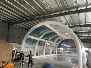 Dôme gonflable étanche pour <span class=keywords><strong>piscine</strong></span>, <span class=keywords><strong>abri</strong></span> de <span class=keywords><strong>piscine</strong></span> gonflable pour l'hiver, couverture de <span class=keywords><strong>piscine</strong></span> pour extérieur et jardin - Product Image 1