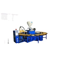 Machine à fabriquer des pantoufles horizontale hybride automatique d'occasion à haute productivité, matériaux PVC/PP, garantie 1 an, puissance 13 kW