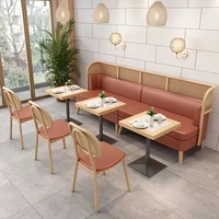 Mobilier de restaurant commercial durable OEM ODM : Fauteuils de bar, banquettes, tables et chaises pour cafétéria et restauration