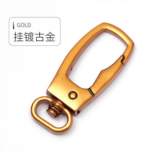 <b>Car</b> Keychain Zinc Alloy Antique Gold Plating Metal Dog <b>Clip</b> Home Use - Product Image 1