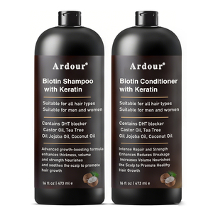 Silk Smoothing Argan Oil Shea Butter <b>Shampoo</b> and Conditioner Oem Natural Hair Care Set - Product Image 2