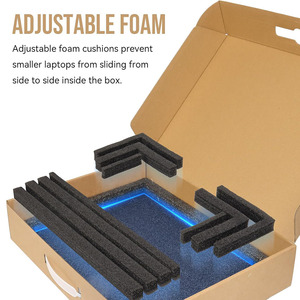 B684 Kraft nâu máy tính xách tay vận chuyển số lượng lớn hộp với bọt an toàn các tông máy tính xách tay máy tính đóng gói Bán buôn máy tính xách tay vận chuyển hộp - Product Image 5