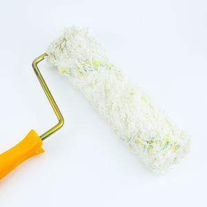 9 inch verfroller kleurrijke streep verfroller stof gele handgreep patroon verf wanddecoratie roller en kwast - Product Image 2