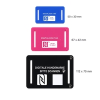 Maßgefertigtes Umweltfreundliches NTAG213 NFC Silikon-Haustier-Tag mit QR-Code zur Hundeidentifikation, Verlustvermeidung und Zugangskontrolle