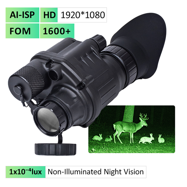 PVS-14 Digital Night Vision Monocular GEN2+ FOM 1600+ Tactical Head Mounted Night Vision Goggles Device