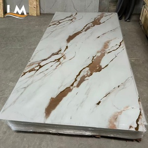 1220mm Width Large Size PVC Wall Panel Waterproof <strong>Plastic</strong> Marble <strong>Sheet</strong> UV Board Interior Wall <strong>Cladding</strong> for Bathroom Kitchen - Product Image 4
